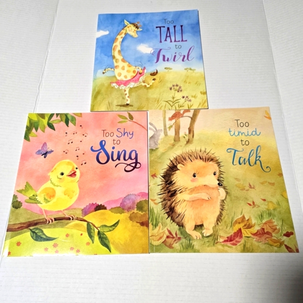 3 Children's Book Set with Colorful Illustrations - New